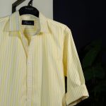 Yellow strip old money check.