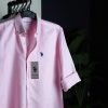Pink Remi rayon solid shirt.