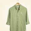 Solid remi cotton full sleeve shirt.