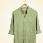 Solid remi cotton full sleeve shirt.