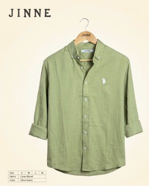 Solid remi cotton full sleeve shirt.